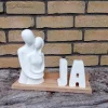Online Hochzeitsgeschenk Liebespaar mit gegossenen Buchstaben aus Raysin Hochzeitsdeko