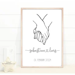 Clearance Hochzeitsgeschenk personalisiert Wandbild Poster Hochzeitsgeschenke