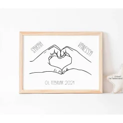 Clearance Hochzeitsgeschenk personalisiert Wandbild Poster Hochzeitsgeschenke