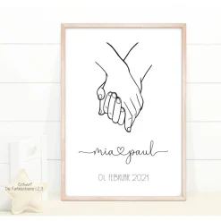 Clearance Hochzeitsgeschenk personalisiert Wandbild Poster Hochzeitsgeschenke