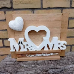 Geldgeschenke|Lilly-ART_Bauchabdrücke Hochzeitsgeschenk Schriftzug Mr. & Mrs. aus Raysin für Geldgeschenk
