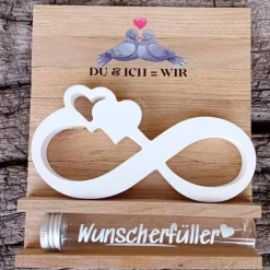 Online Hochzeitsgeschenk Unendlichkeitszeichen aus Raysin für Geldgeschenk Geldgeschenke