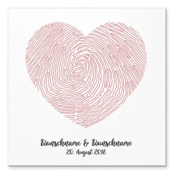Hochzeitsgästebuch|MADYES Hochzeitsgästebuch Leinwand personalisiert – Fingerabdruck Wedding Tree mit Namen – Geschenk für Brautpaar 50x50 cm