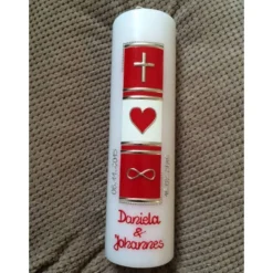 Outlet Hochzeitskerze - Hochzeitkerze - Kerze - inkl. Wachsbeschriftung - Wachsverzierungen - keine Folie Hochzeitskerzen