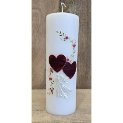 Hochzeitskerzen|Keramikflamme Hochzeitskerze - 25x8 cm -
