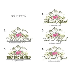 Online Hochzeitskerze Bergliebe Holzkerze Hochzeitskerzen