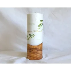 Outlet Hochzeitskerze Design Farn - Holzkerze Hochzeitskerzen