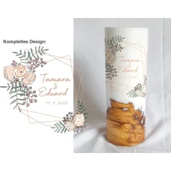 Best Hochzeitskerze Design Peachfuzz - Holzkerze Hochzeitskerzen