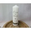Hochzeitskerzen|CreativAnita Hochzeitskerze in olivfarben - Grüntöne - Personalisiert