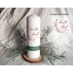 New Hochzeitskerze Winterholz Hochzeitskerzen