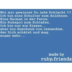 Hochzeitsdeko|Stickwerkstatt ruby&friends Hochzeitskissen bestickt mit Koordinaten und Anker  100% Leinen