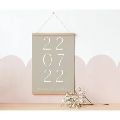 Outlet Hochzeitsposter Datum & Name beige - Paarposter Geschenk Hochzeit - Jahrestag Geschenk Hochzeitsgeschenk personalisiert Hochzeitsgeschenke
