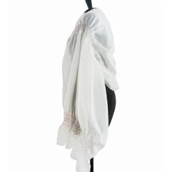 Clearance HOCHZEITSSCHAL mit HANDSMOCK farbige Punkte Brautstolen & -Boleros