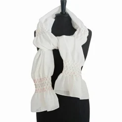 Clearance HOCHZEITSSCHAL mit HANDSMOCK farbige Punkte Brautstolen & -Boleros