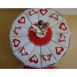 Online Hochzeitstorte Geldgeschenk zur Hochzeit Schachteltorte Papiertorte Give Away Torte Hochzeitsgeschenk Brautpaar Geschenk Geldgeschenke