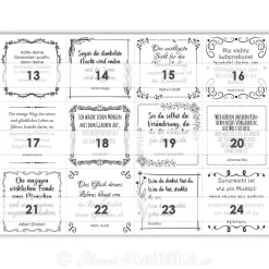 Outlet HOFFNUNG und ZUVERSICHT Adventskalender mit 24 stimmungsvollen Zitaten und Sprüchen, digital oder gedruckt Adventskalender