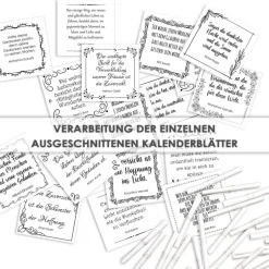 Outlet HOFFNUNG und ZUVERSICHT Adventskalender mit 24 stimmungsvollen Zitaten und Sprüchen, digital oder gedruckt Adventskalender