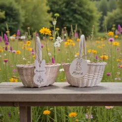 Discount Holzanhänger "Osterei" oder "Hase" personalisiert, Korbanhänger, Osterdeko, Anhänger mit Namen Ostereier