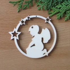 Baumschmuck|holzmeile Holz-Baumhänger Engel Ina, Geschenkanhänger
