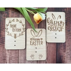 Best Holzgrußkarten Ostern, Geldgeschenk zu Ostern, Ostergeschenk Osterkarten