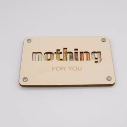 Sale Holzkarte - Geschenkkarte -  Geldgeschenk nothing Geldgeschenke