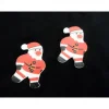 Outlet Holzknopf Weihnachtsmann 1 Stk. ca. 40x25mm Knöpfe