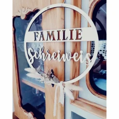 Sale Holzkranz Familie personalisiert in unterschiedlichen Größen 20cm, 25cm, 30cm Geschenke