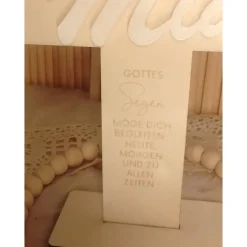 Geschenke|4Dahoim Holzkreuz mit Namen für Erstkommunion