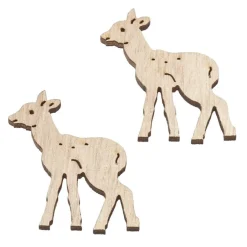 Bastelzubehör|inventiva Holz-Reh, ca. 3,5 cm