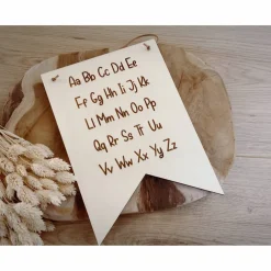 Best Holzschild ABC Schule / Wimpel Schulkind Einschulung Kinder Einschulung