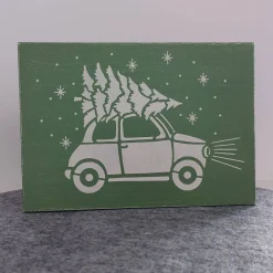 Sale Holzschild "Driving home for Christmas" Weihnachtsdeko