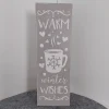 Winter|SD Holzdesign Holzschild "Warm winter wishes"