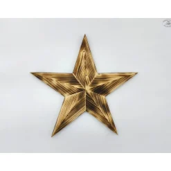 Sale Holzstern in 3D-Optik, geflammt / Stern aus Holz Weihnachtsdeko