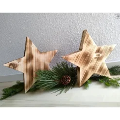 Discount Holzsterne / Weihnachtssterne / Dekosterne Weihnachtsdeko
