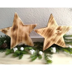 Discount Holzsterne / Weihnachtssterne / Dekosterne Weihnachtsdeko