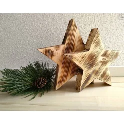 Discount Holzsterne / Weihnachtssterne / Dekosterne Weihnachtsdeko