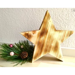 Discount Holzsterne / Weihnachtssterne / Dekosterne Weihnachtsdeko