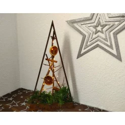 Weihnachtsdeko|Hübsches Aus Holz Holz-Weihnachtsbaum aus Pappelholz mit Schriftzug 