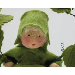 Herbst|Katjas Blumenkinder Hopfen Mädchen - Blumenkind - Jahreszeitentisch - Waldorf Art - Art.Nr. HE19