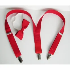 Einschulung|Dorotheas-Handarbeiten Hosenträger mit Fliege Weinrot Kinderhosenträger, einfarbig, Kinderhosenträger, Babyhosenträger, Hosenträger Kinder, Fliege, verstellbar