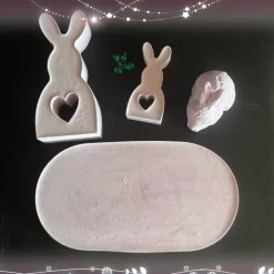 Tischdekoration|Chrispis Creative Shop Häschen Set aus Raysin Ostern kann kommen