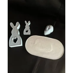 Tischdekoration|Chrispis Creative Shop Häschen Set aus Raysin Ostern kann kommen