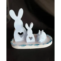 Tischdekoration|Chrispis Creative Shop Häschen Set aus Raysin Ostern kann kommen