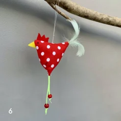 Clearance Huhn, Osterdeko, 1 St. Stoffhuhn, Oster-Hühnchen Osterdeko