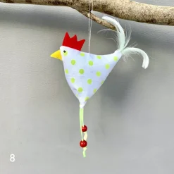 Hot Huhn, Osterdeko, 1 St. Stoffhuhn, Oster-Hühnchen Osterdeko