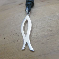 Hot Ichthys M, Christenfisch, Anhänger Silber 925, christliches Erkennungszeichen zur Konfirmation, Kommunion, Firmung Schmuck