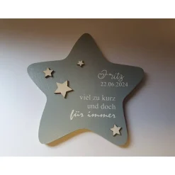 Clearance individuelles Trauergeschenk | personalisierter Stern | Gedenkstück für Verstorbene | Andenken an Sternenkind Mutmacher
