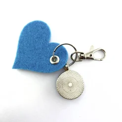 Gastgeschenke|BildArt Island Gletschereis Insel Schlüsselanhänger Cabochon und Filzanhänger in herzform Geschenk