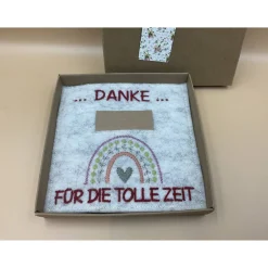 Danksagungskarten|aba Jahresabschluss Geschenk Kita  Kindergarten  Schule  Kurs  Ferienlager Schriftfarbe Kirschrot