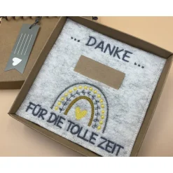 Danksagungskarten|aba Jahresabschluss Geschenk Kita  Kindergarten  Schule  Kurs  Ferienlager Schriftfarbe Graublau